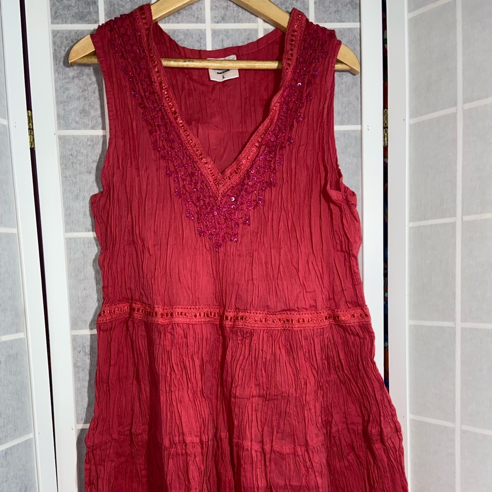Cotton Crinkled Babydoll Top
